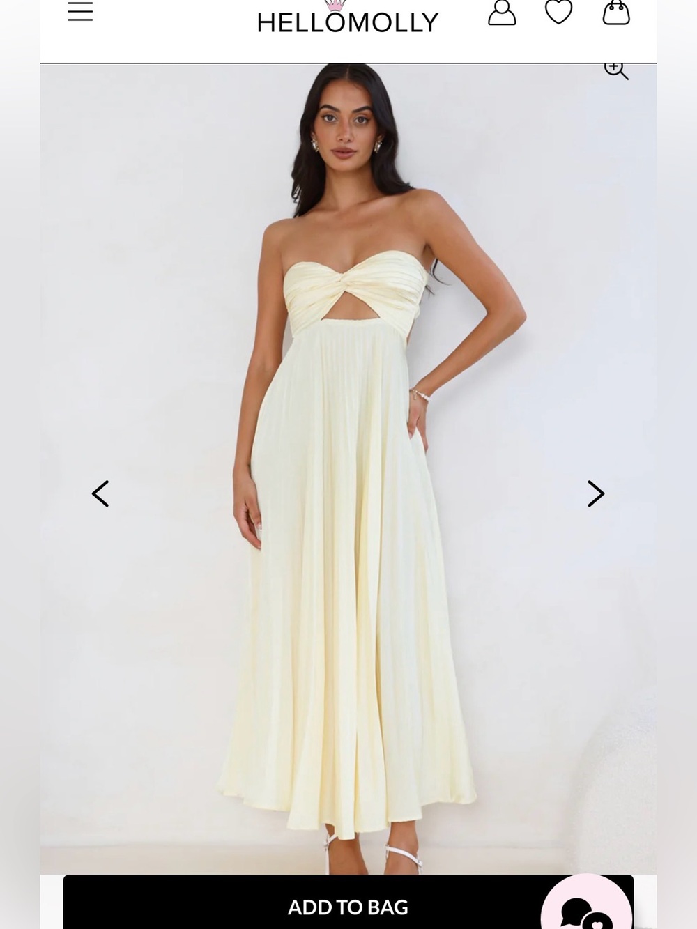 Hello Molly Cream Floral maxi dress